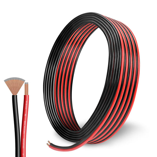 2 Conductors Red & Black Electrical Wire