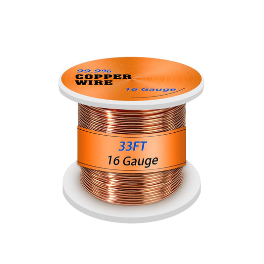 20 Gauge Pure Copper Wire for Jewelry Making Craft, 164Ft 20AWG 0.8mm Diameter Solid Copper Wire