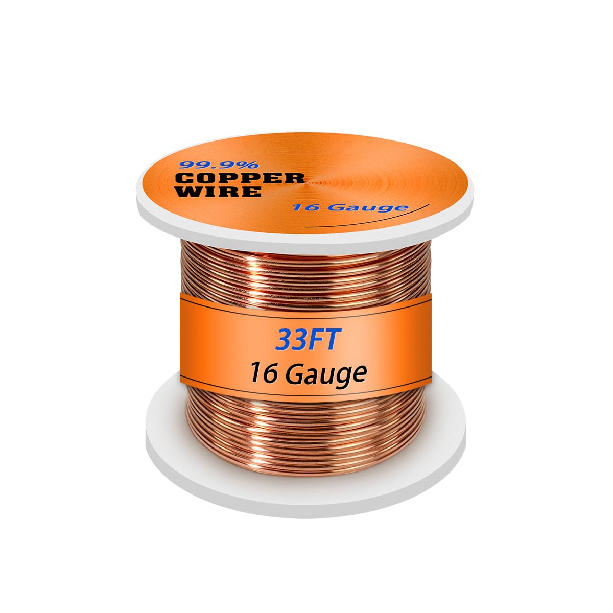 99.9% Pure Copper Wire, 16 Gauge/ 1.3 mm Diameter 33Feet Soft Pure Copper Wire
