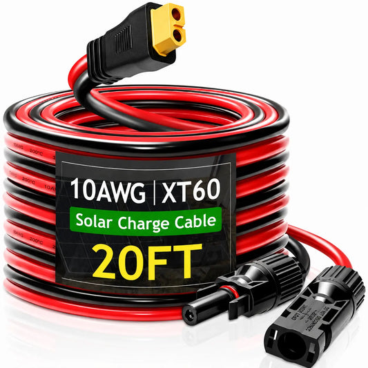 10AWG Solar Panel to XT60 Extension Cable