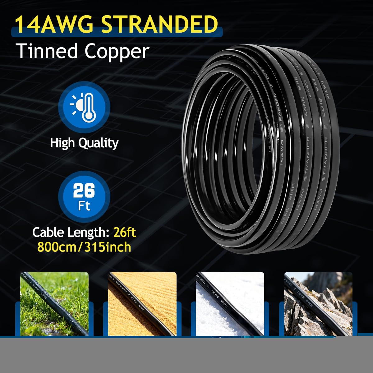 Oxygen Free Tinned Copper Wire with PVC Jacket