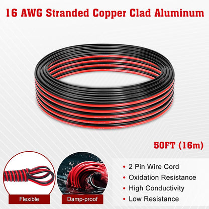 2 Conductors Red & Black Electrical Wire