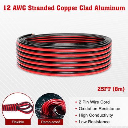 2 Conductors Red & Black Electrical Wire
