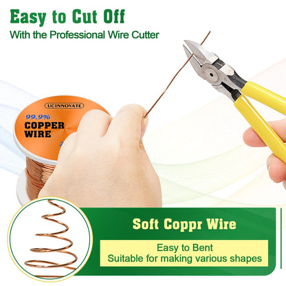 20 Gauge 99.9% Pure Copper Wire, 0.8mm Dia / 115Ft Soft Copper Wire