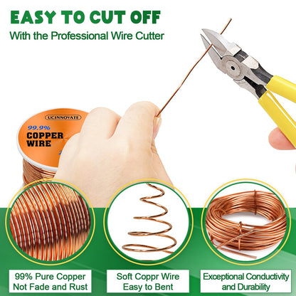 20 Gauge Copper Wire, 230FT Soft Pure Copper Wire  0.8mm Diameter