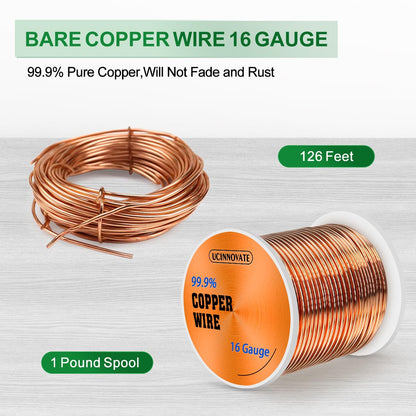 Pure Copper Wire for Jewelry, DIY Crafts & Gardening