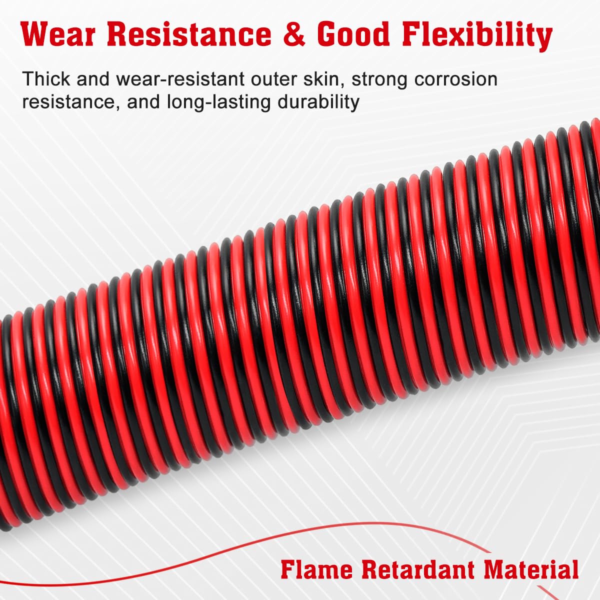 18 Gauge Wire, Electrical Wire Red Black 2 Conductors Cable 100FT 2 Pin