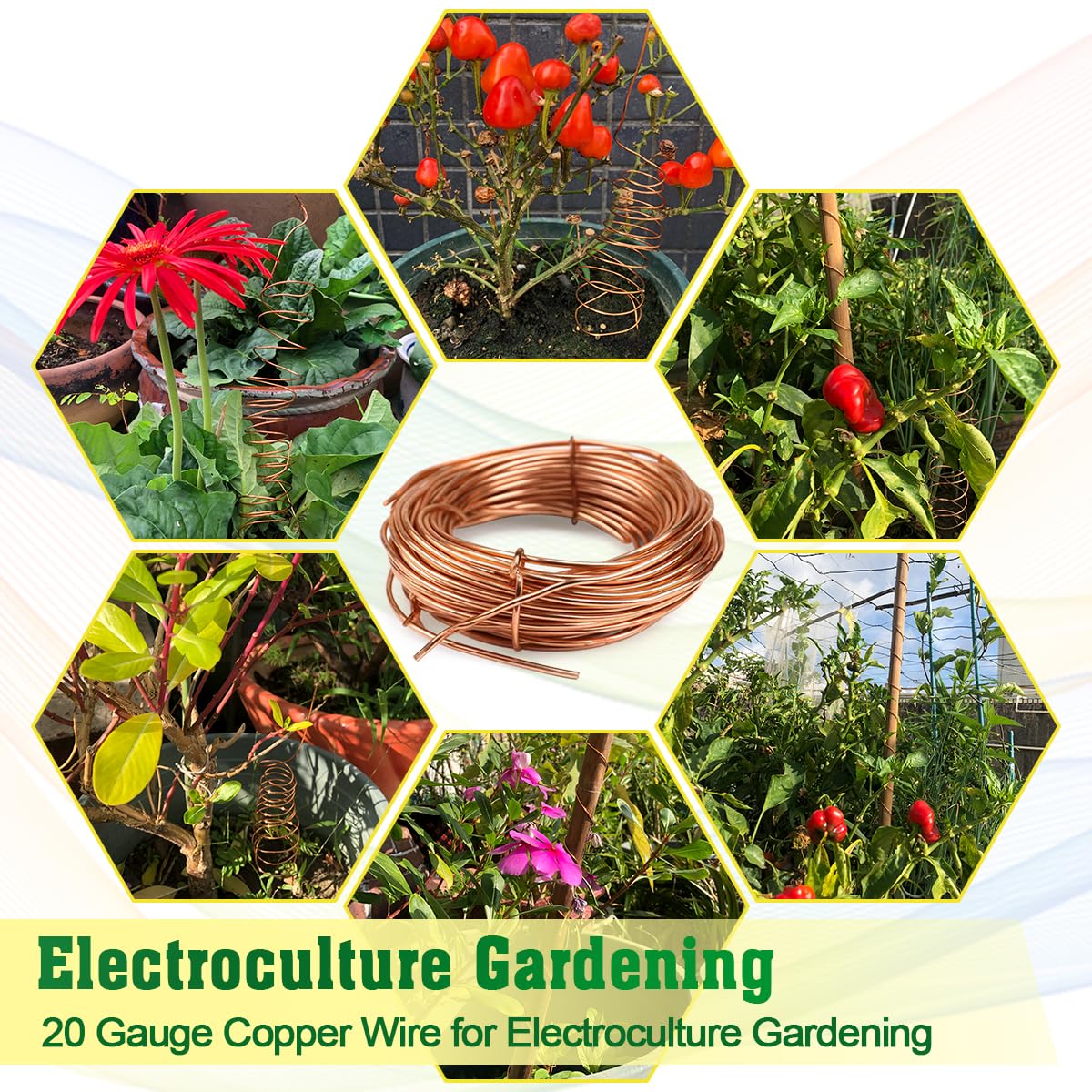 Pure Copper Wire for Jewelry, DIY Crafts & Gardening