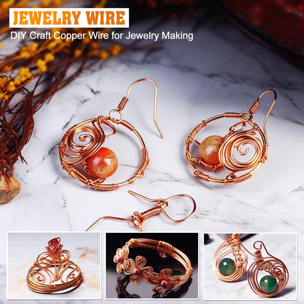 99.9% Copper Wire, 16 Gauge Soft, 127 Feet / 39m