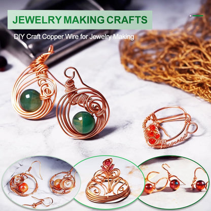 Pure Copper Wire for Jewelry, DIY Crafts & Gardening