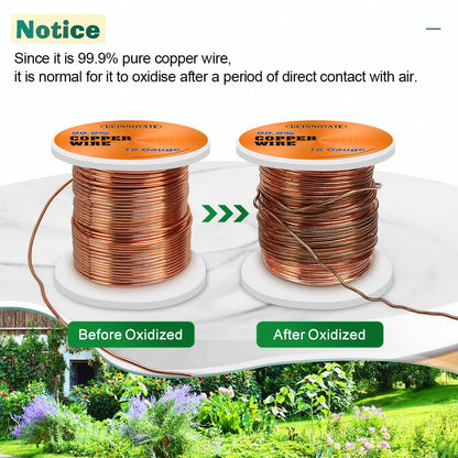 99.9% Copper Wire, 16 Gauge Pure Copper Wire for Jewelry Making, 66FT 1.3mm