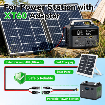 10AWG Solar Panel to XT60 Extension Cable